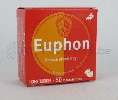 EUPHON 10 MG 50 ZUIGTABL (geneesmiddel)