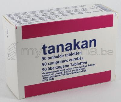 TANAKAN 40 MG 90 TABL (geneesmiddel)